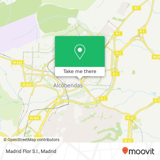 mapa Madrid Flor S.l.