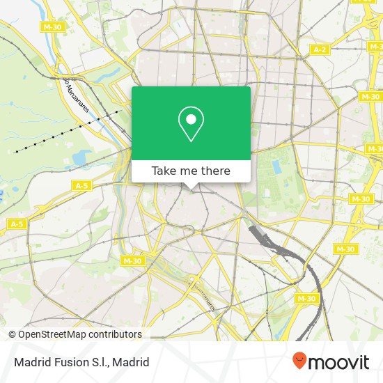 mapa Madrid Fusion S.l.