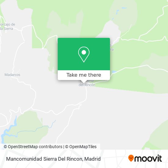 Mancomunidad Sierra Del Rincon map
