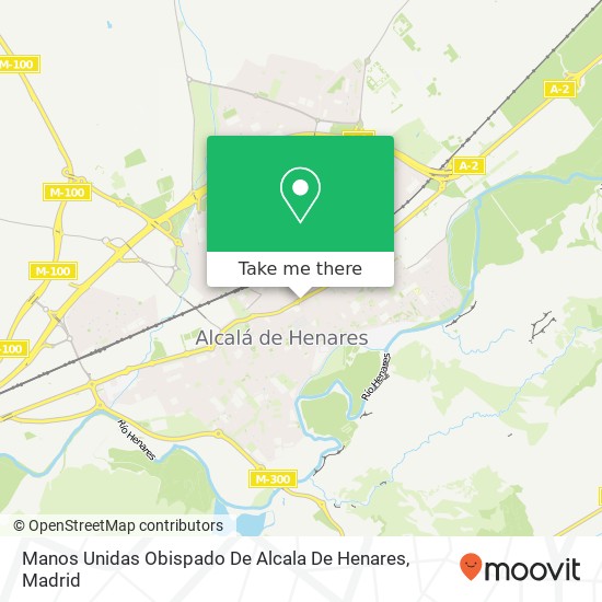 Manos Unidas Obispado De Alcala De Henares map