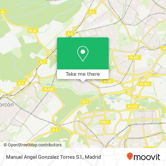 mapa Manuel Angel Gonzalez Torres S.l.