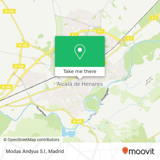 Modas Andyus S.l. map