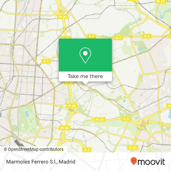 mapa Marmoles Ferrero S.l.