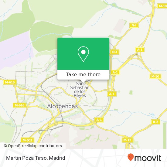 Martin Poza Tirso map
