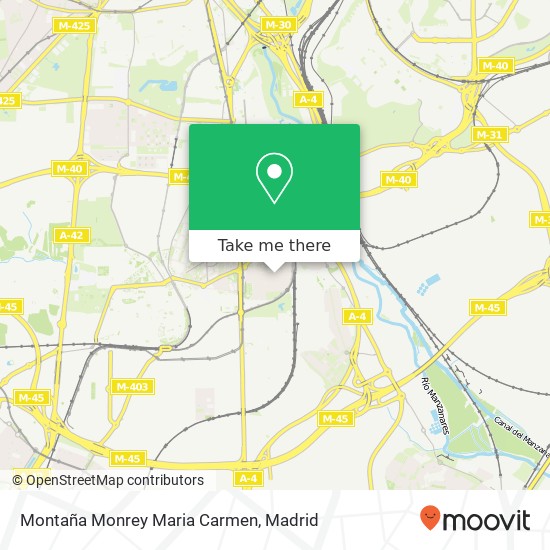 mapa Montaña Monrey Maria Carmen