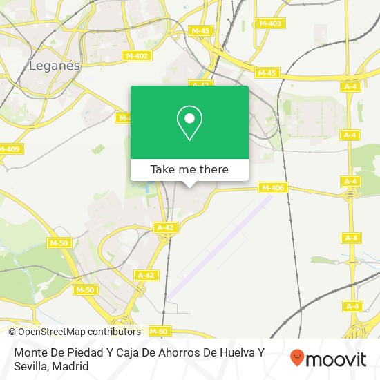 Monte De Piedad Y Caja De Ahorros De Huelva Y Sevilla map