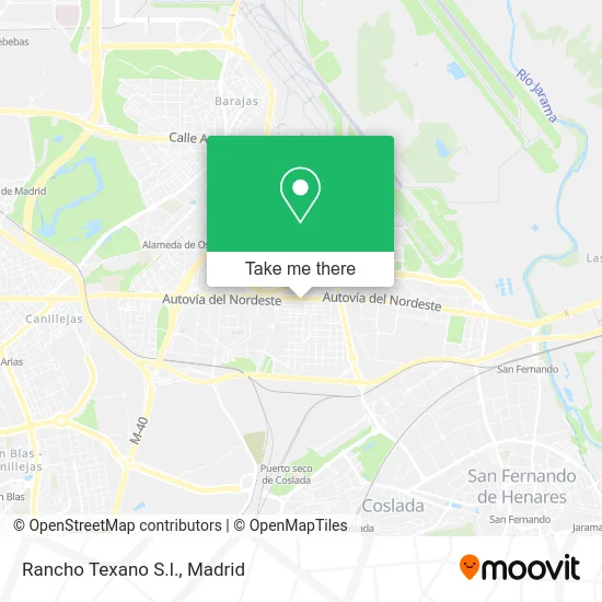 Rancho Texano S.l. map