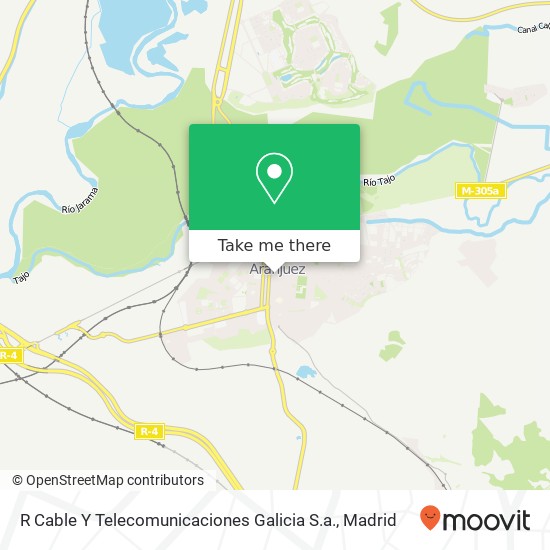 mapa R Cable Y Telecomunicaciones Galicia S.a.