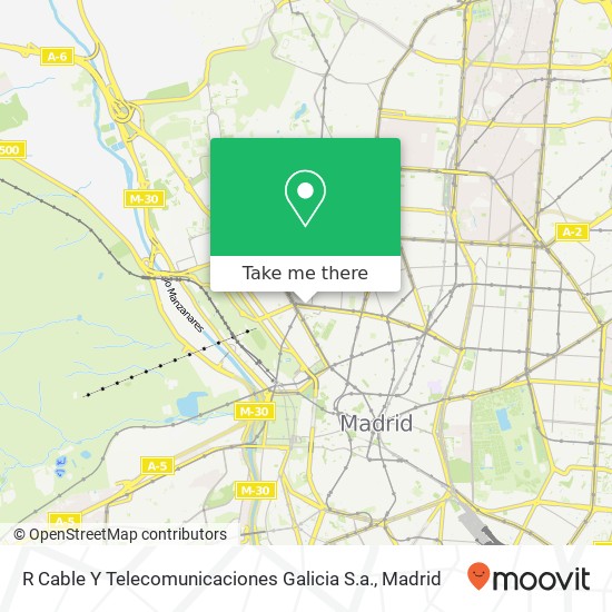 mapa R Cable Y Telecomunicaciones Galicia S.a.