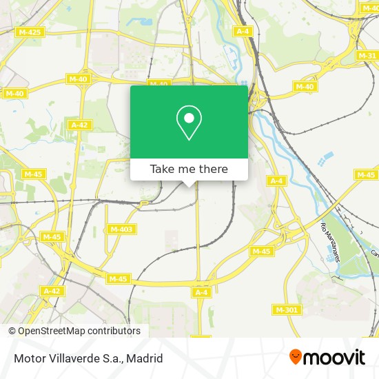 mapa Motor Villaverde S.a.