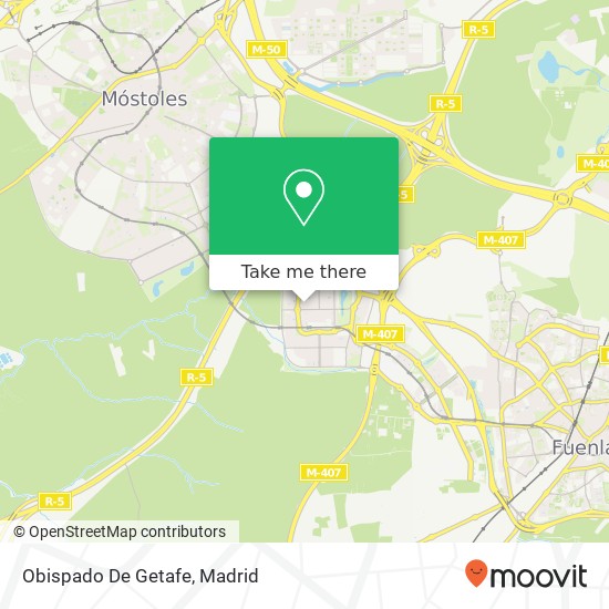 Obispado De Getafe map