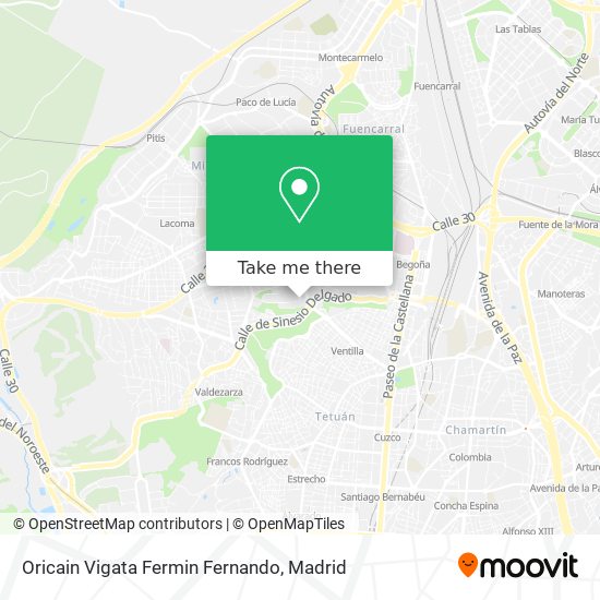 Oricain Vigata Fermin Fernando map