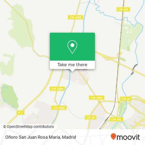 Oñoro San Juan Rosa Maria map