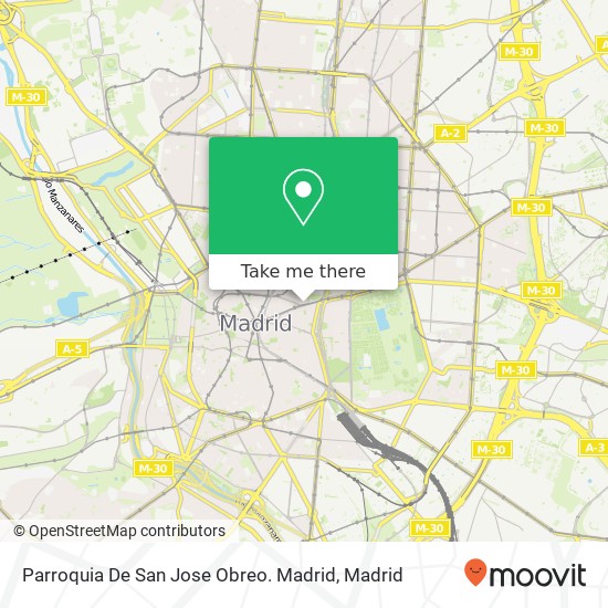 Parroquia De San Jose Obreo. Madrid map