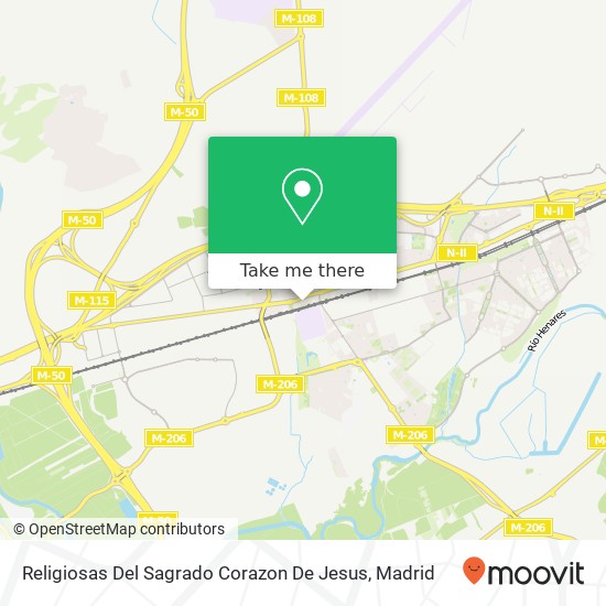 Religiosas Del Sagrado Corazon De Jesus map