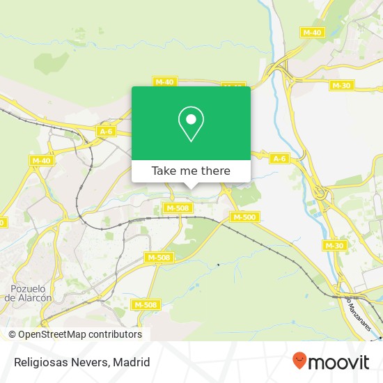 Religiosas Nevers map