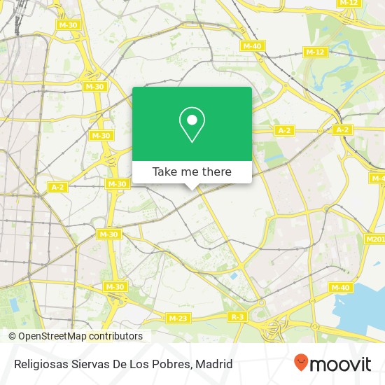 Religiosas Siervas De Los Pobres map
