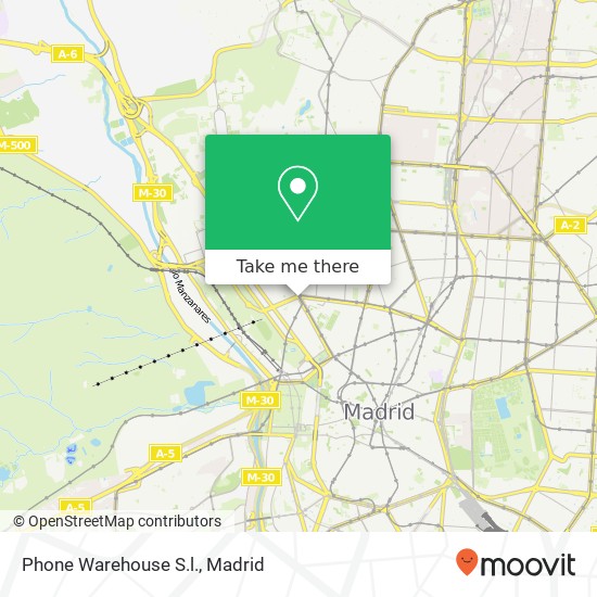 Phone Warehouse S.l. map