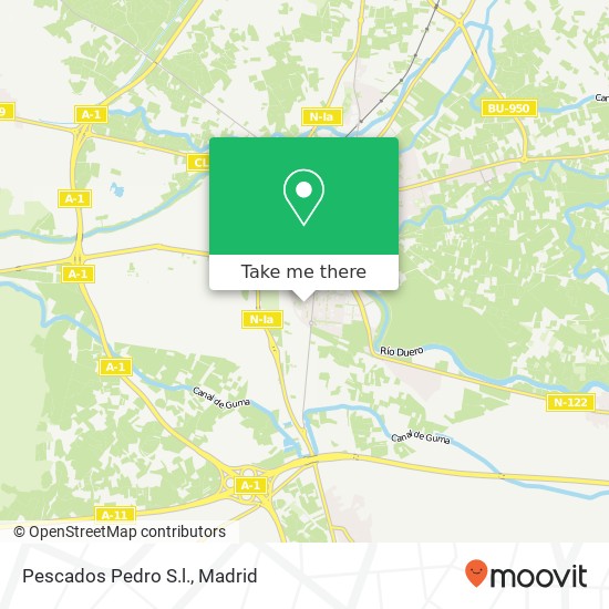 mapa Pescados Pedro S.l.