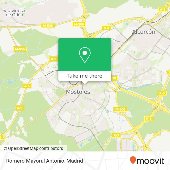 Romero Mayoral Antonio map