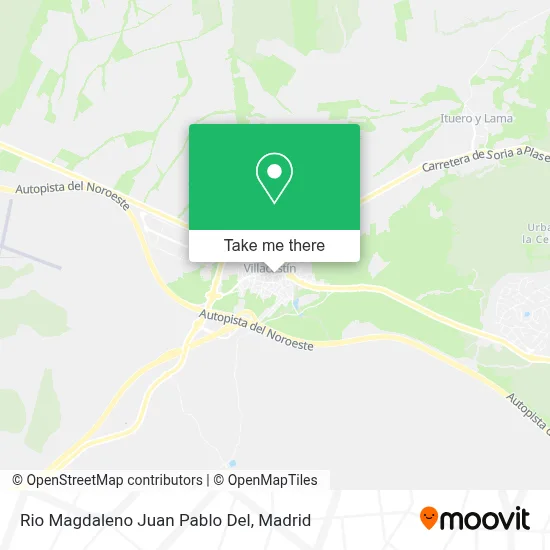 Rio Magdaleno Juan Pablo Del map