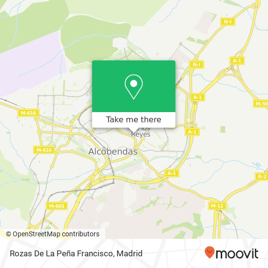 mapa Rozas De La Peña Francisco