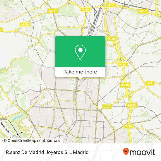 mapa R.sanz De Madrid Joyeros S.l.