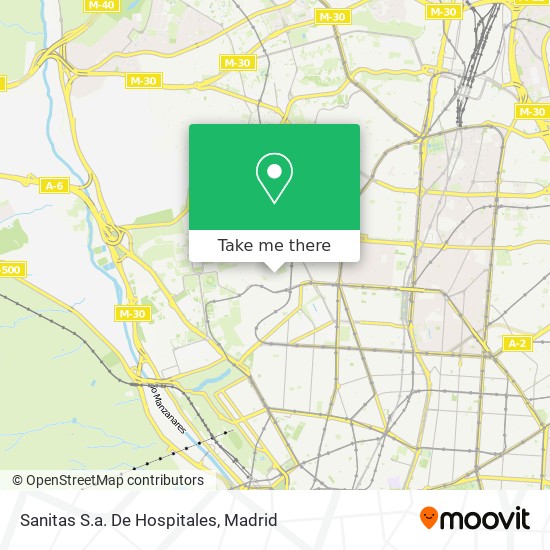 Sanitas S.a. De Hospitales map