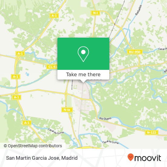 San Martin Garcia Jose map