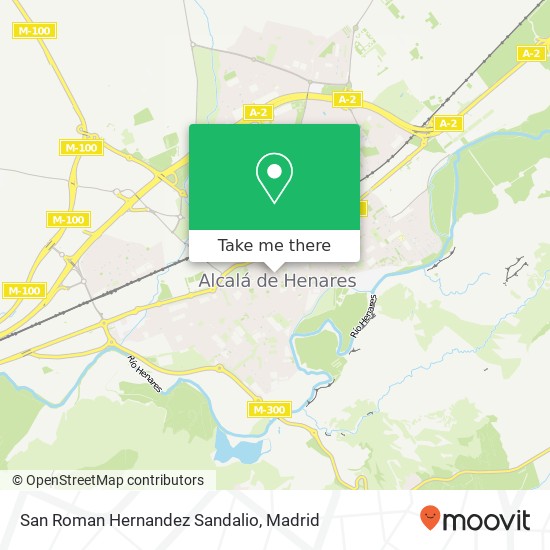 San Roman Hernandez Sandalio map