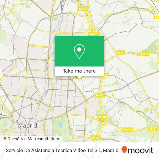 mapa Servicio De Asistencia Tecnica Video Tel S.l.