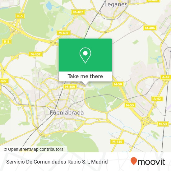 mapa Servicio De Comunidades Rubio S.l.