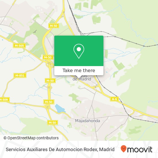 Servicios Auxiliares De Automocion Rodex map