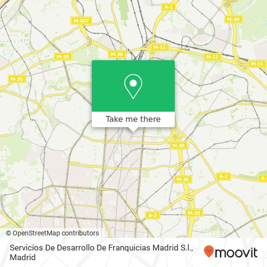Servicios De Desarrollo De Franquicias Madrid S.l. map