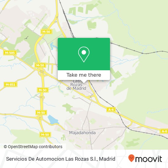 mapa Servicios De Automocion Las Rozas S.l.