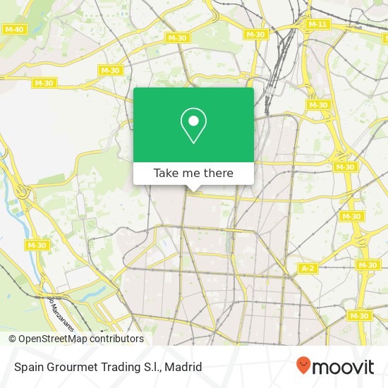 mapa Spain Grourmet Trading S.l.