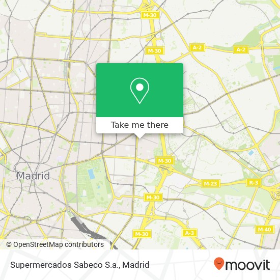 mapa Supermercados Sabeco S.a.