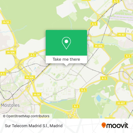 mapa Sur Telecom Madrid S.l.