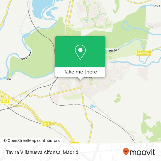 Tavira Villanueva Alfonsa map