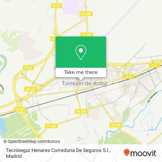 Tecnisegur Henares Correduria De Seguros S.l. map