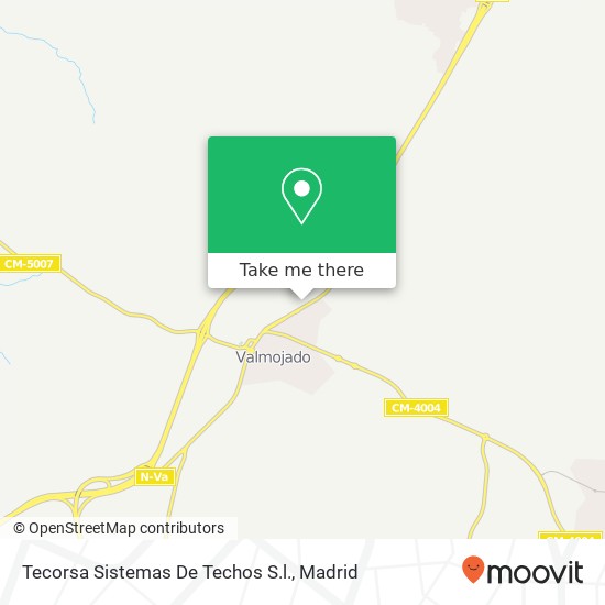 mapa Tecorsa Sistemas De Techos S.l.