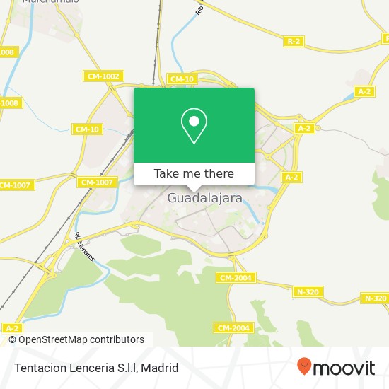 mapa Tentacion Lenceria S.l.l