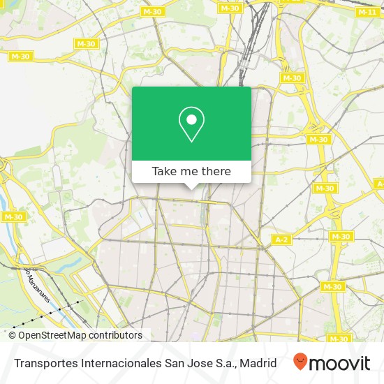 mapa Transportes Internacionales San Jose S.a.