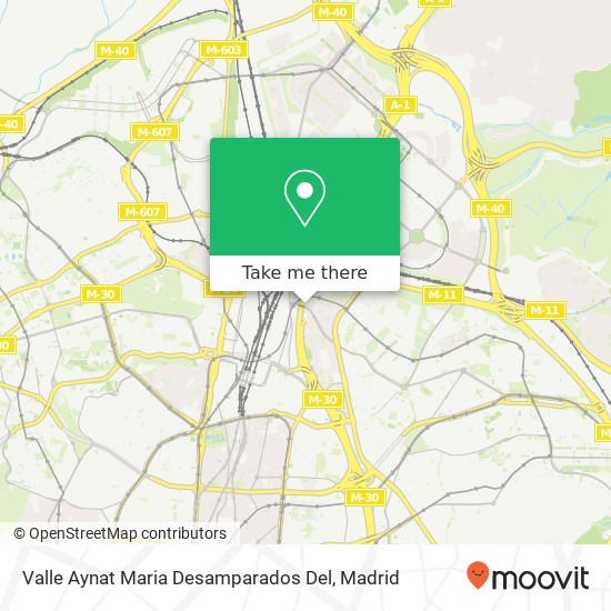 mapa Valle Aynat Maria Desamparados Del