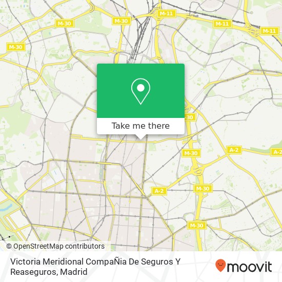 Victoria Meridional CompaÑia De Seguros Y Reaseguros map