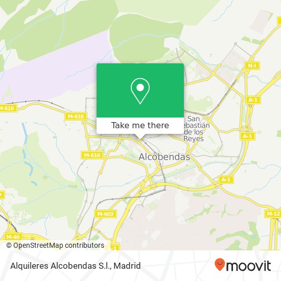 mapa Alquileres Alcobendas S.l.