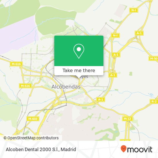 mapa Alcoben Dental 2000 S.l.