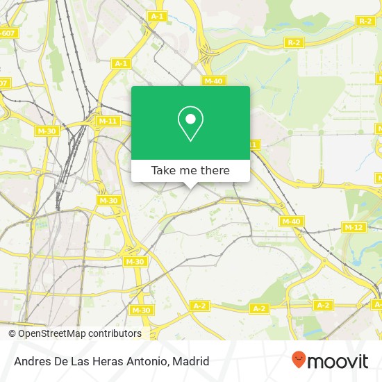Andres De Las Heras Antonio map