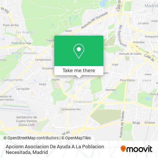Apcionn Asociacion De Ayuda A La Poblacion Necesitada map