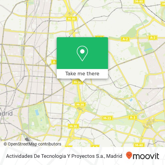 Actividades De Tecnologia Y Proyectos S.a. map